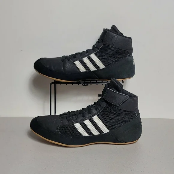adidas gazelle silver green womens Adidas HVC 2 Wrestling Shoes in Grey / Red / Grey main image 1
